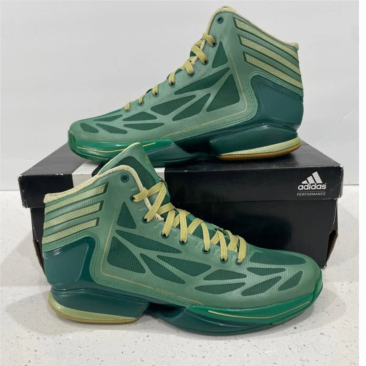 Adidas Adizero Crazy Light 2 Sz 7.5 Green/blagolmet/forest G65945 Vintage