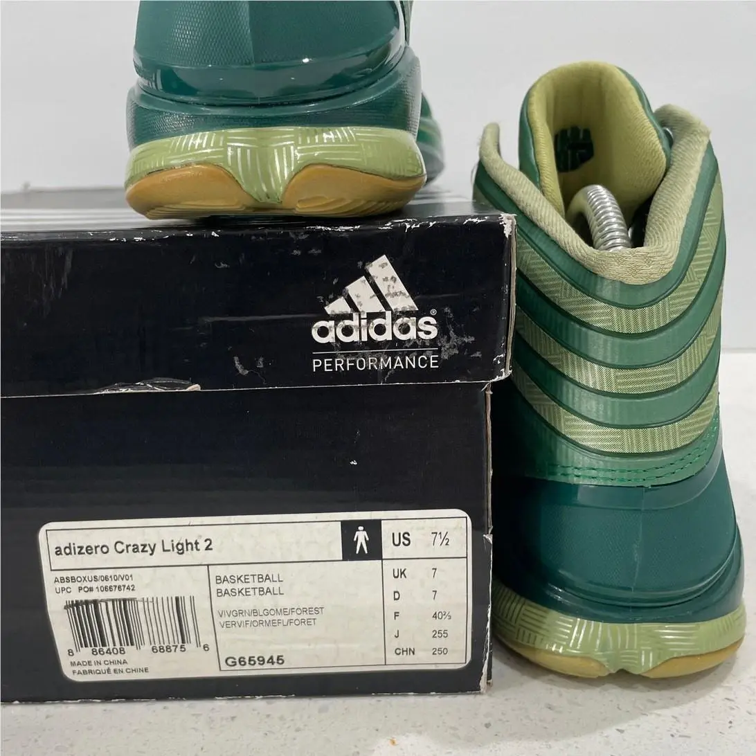 Adidas shoes - adidas adiZero Crazylight 2 - adiZero Crazylight - G65945 - Green (UPC: 886408688756) 5