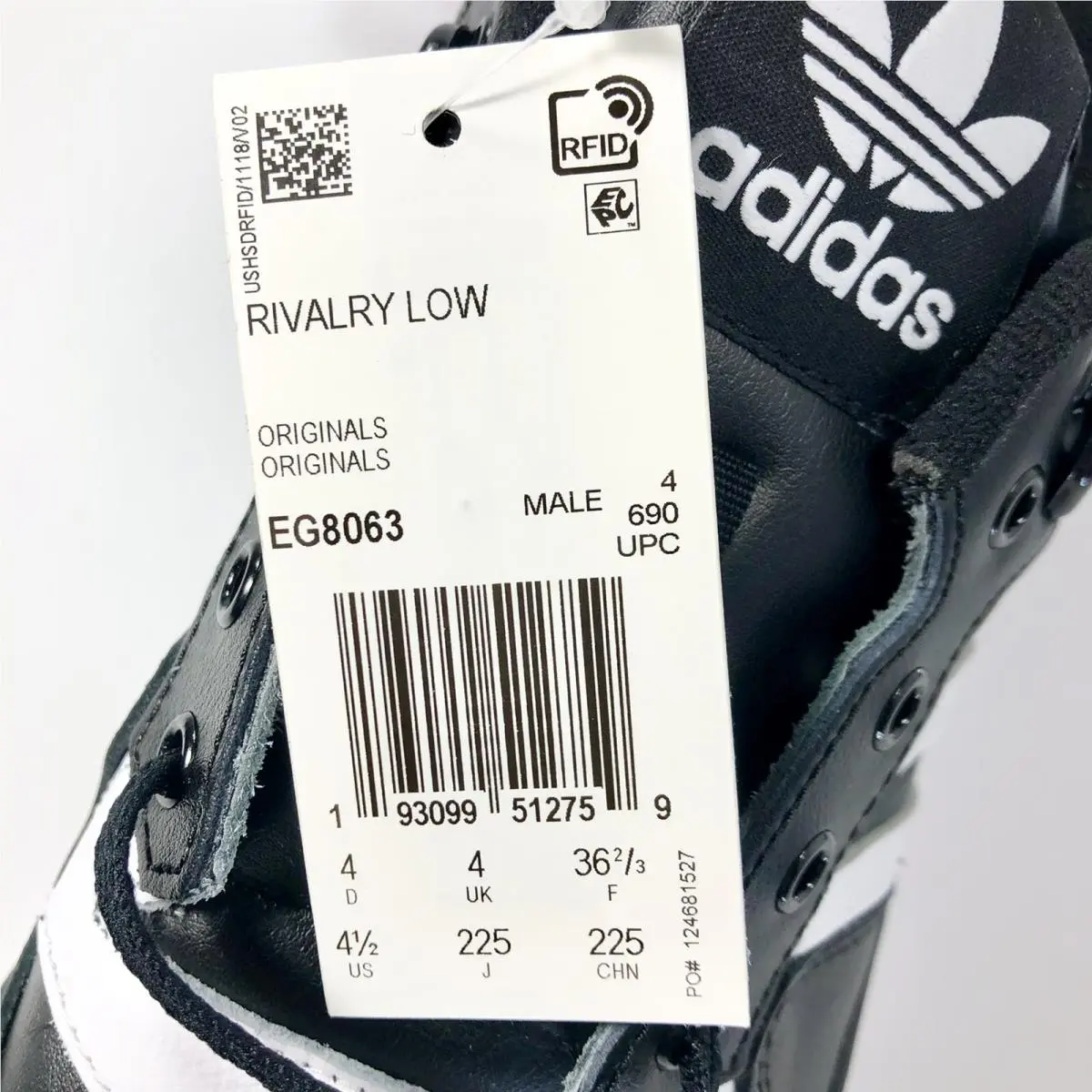 Adidas shoes - adidas Rivalry - Rivalry - EG8063 001 - Black (UPC: 0193099512759) 8