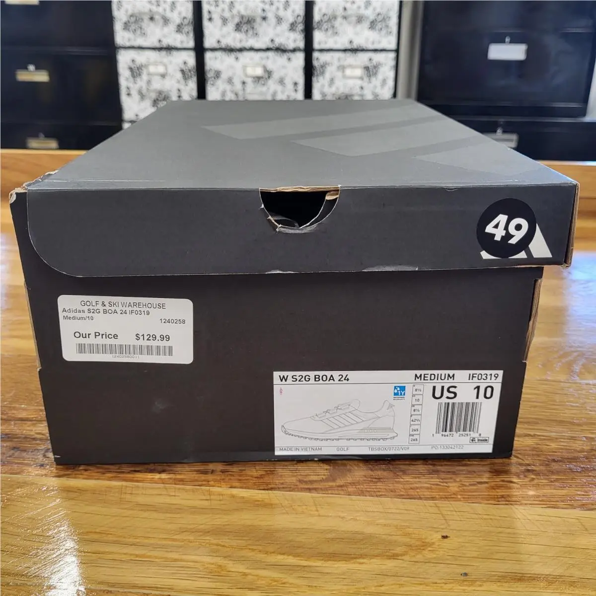 Adidas shoes - Adidas S2G Boa - Boa - IF0319 - Footwear White/Crystal Jade, Main: White (UPC: 196472252518) 15