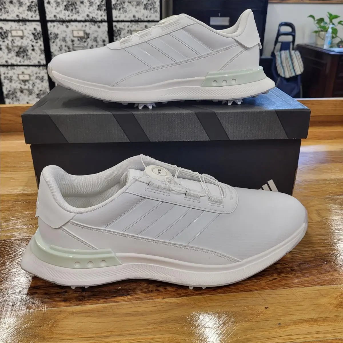 Adidas shoes - Adidas S2G Boa - Boa - IF0319 - Footwear White/Crystal Jade, Main: White (UPC: 196472252518) 0