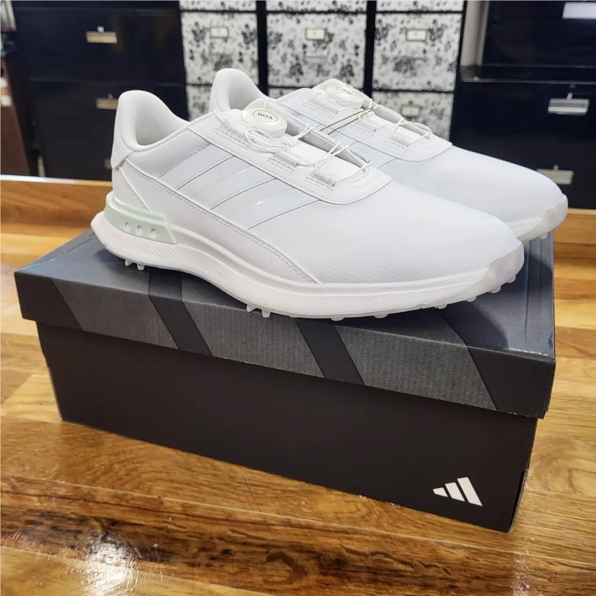 Adidas shoes - Adidas S2G Boa - Boa - IF0319 - Footwear White/Crystal Jade, Main: White (UPC: 196472252518) 2