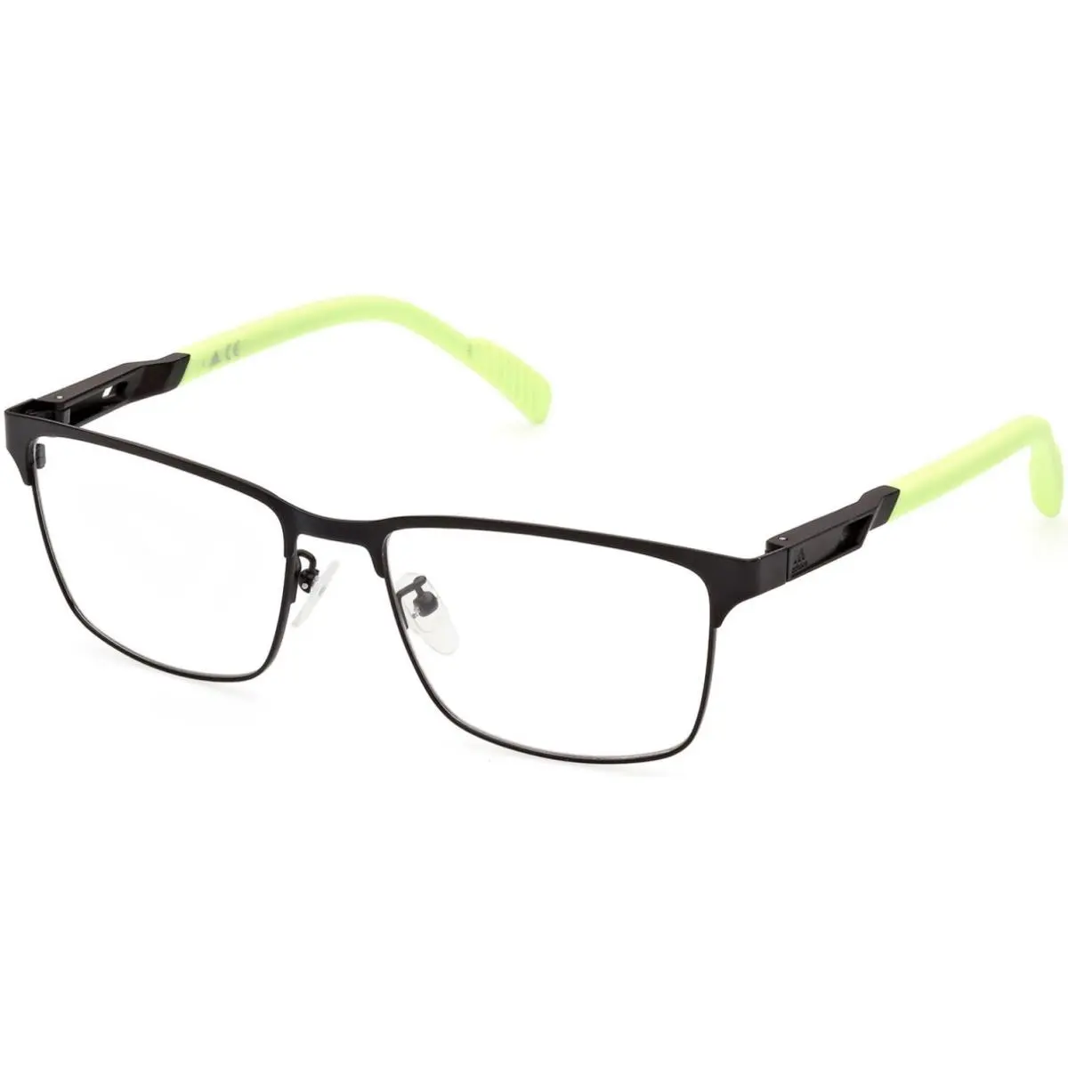 Adidas Sport SP 5024 Matte Black / Light Green 005 Size 55 Eyeglasses