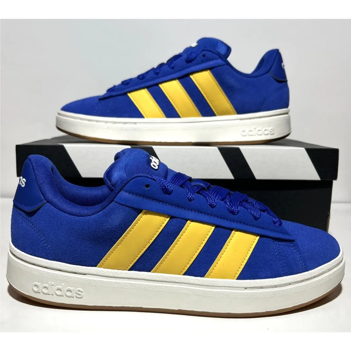 Adidas Grand Court Alpha 00s Mens Size 11.5 Sneaker Lucid Blue Utility Gold
