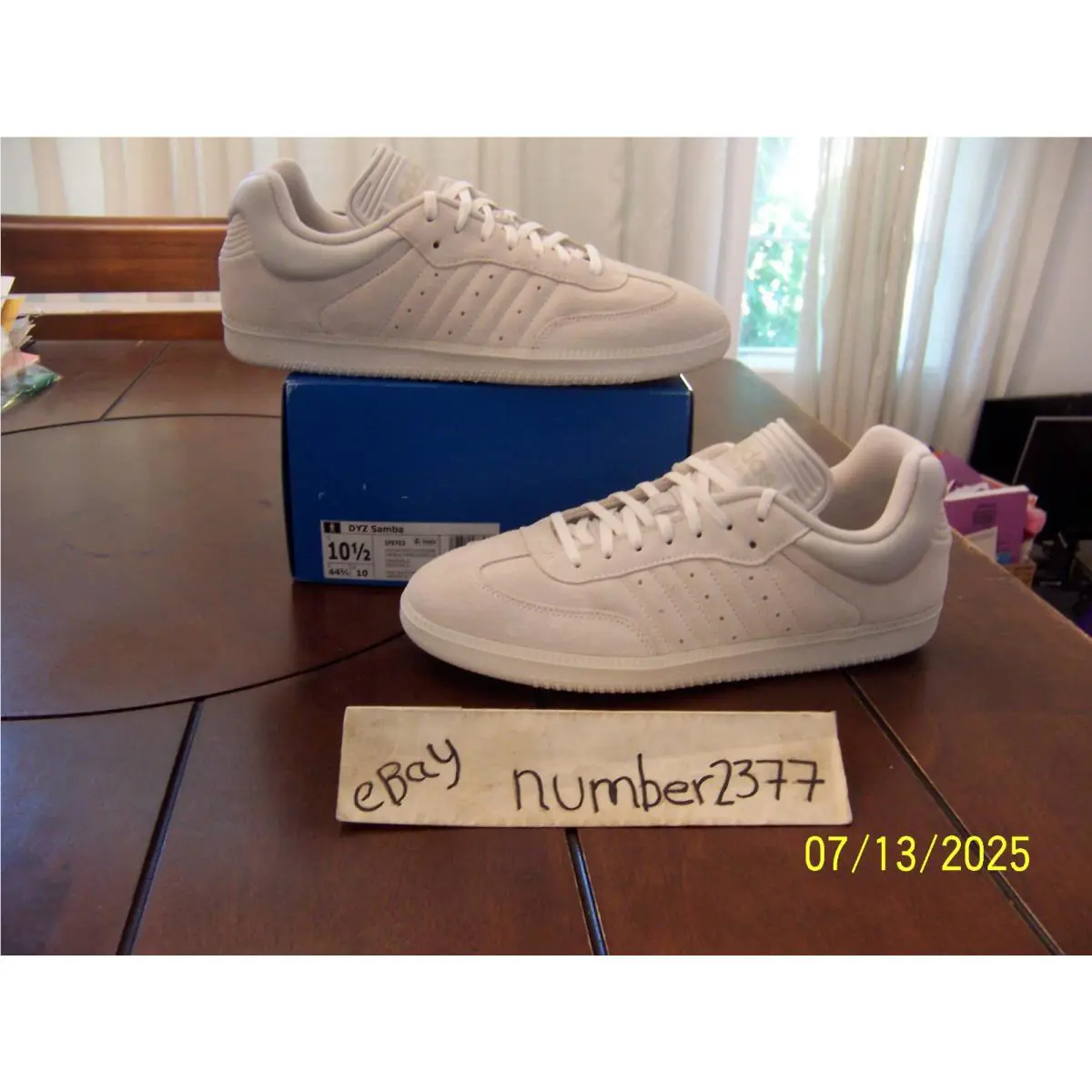 Adidas Samba Dyz Dingyun Zhang White Vapour IF9703 US Size 10.5