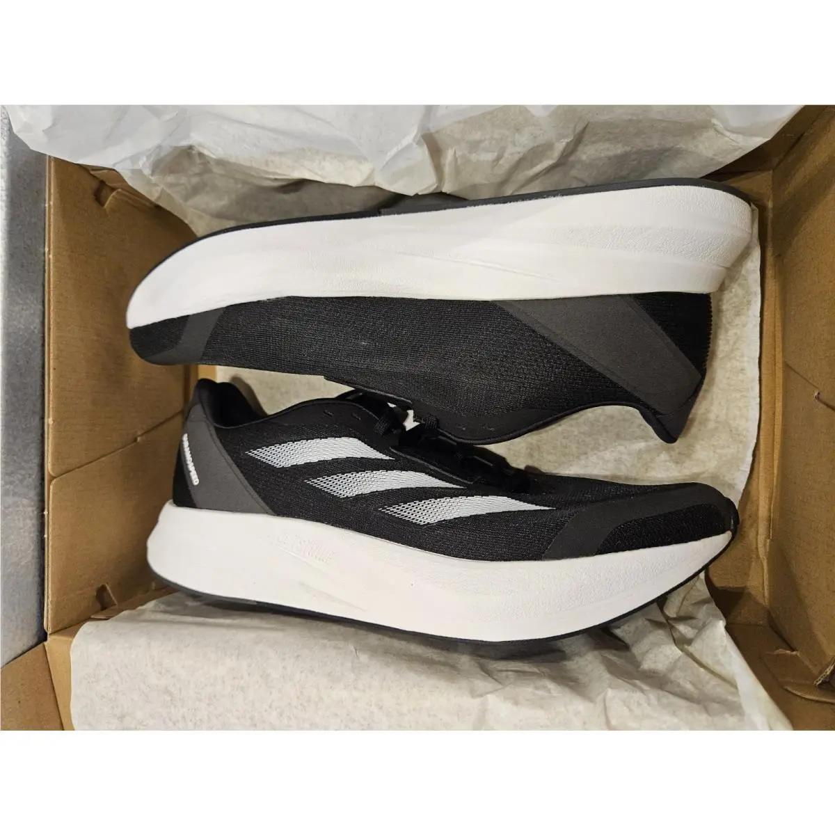 Adidas Men`s Duramo Speed Black White Size 11
