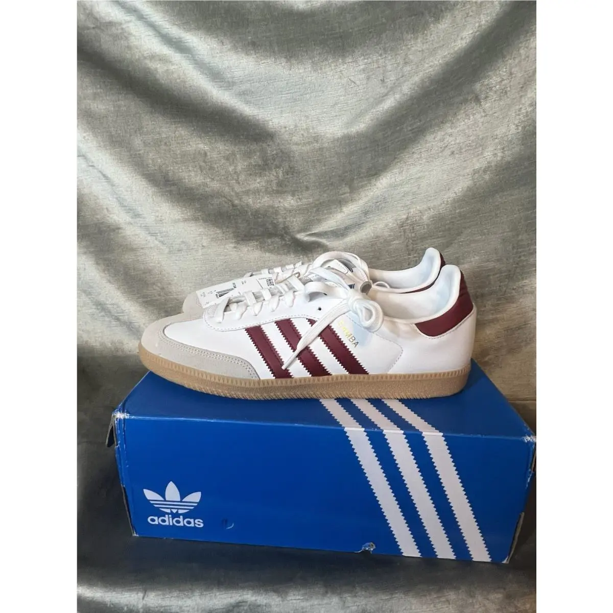 Adidas shoes - adidas Samba - Samba - IF3813 - White/Burgundy 1