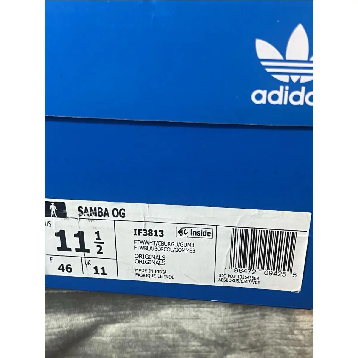 Adidas shoes - adidas Samba - Samba - IF3813 - White/Burgundy 6