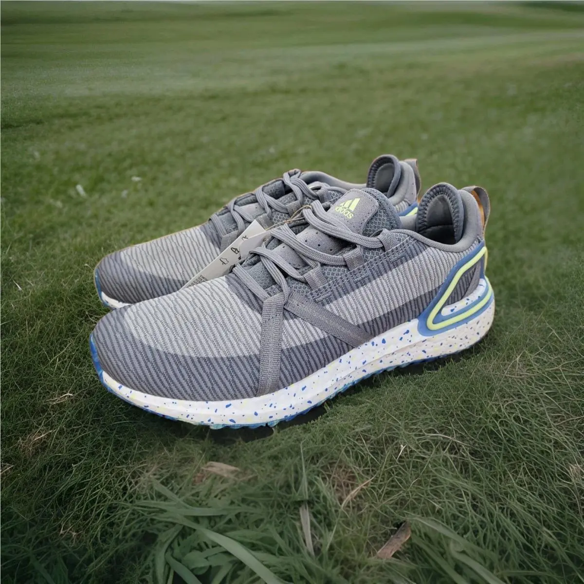 Adidas Solarthon Golf Shoes Men`s Size 8 Women`s Size 9 Spikeless Primegreen