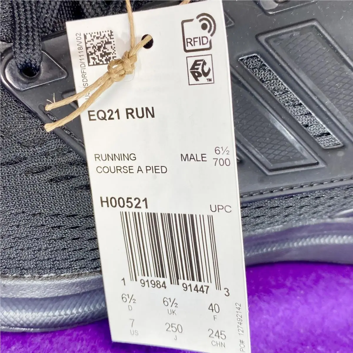 Adidas shoes - adidas EQ21 - H00521 - Black (UPC: 191984914473) 8
