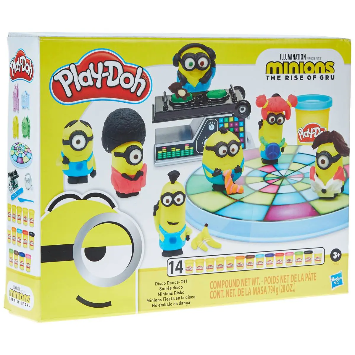 Minions Dance Party Play Doh Set with 4 Molds and 14 Cans of Fun For Kids