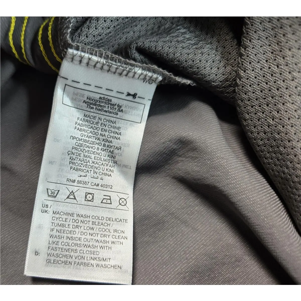 Adidas clothing - Adidas Originals Basketball Track Pants - IY0159 - Gray Yellow 9