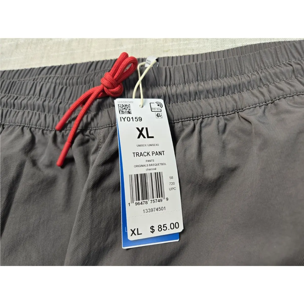 Adidas clothing - Adidas Originals Basketball Track Pants - IY0159 - Gray Yellow 7