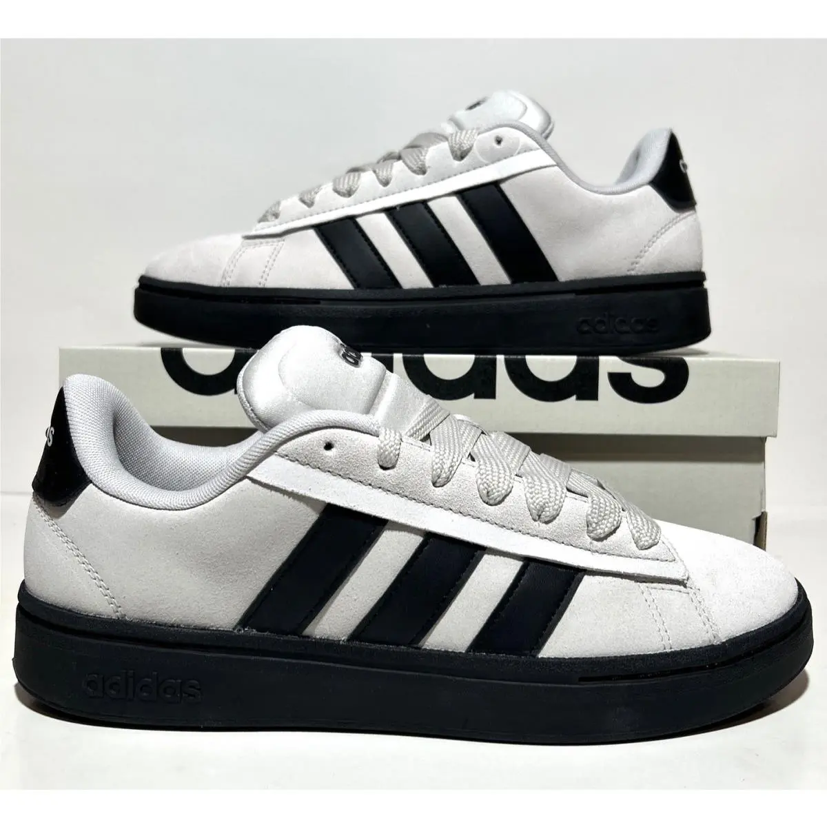 Adidas Grand Court Alpha 00s Mens Size 8.5 Grey Black Athletic Sneakers