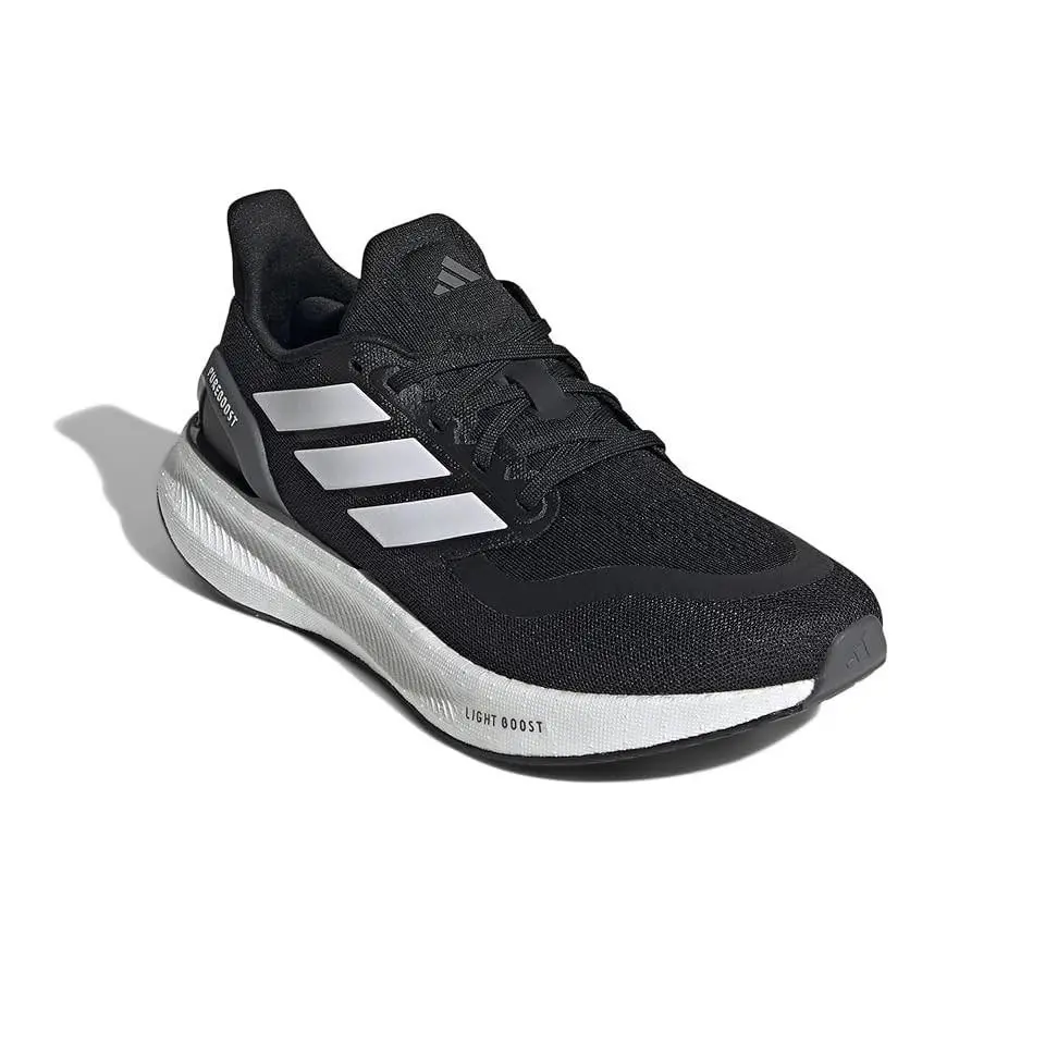 Adidas Women`s Pureboost 5 Running Sneaker Black/white/grey-sz 6