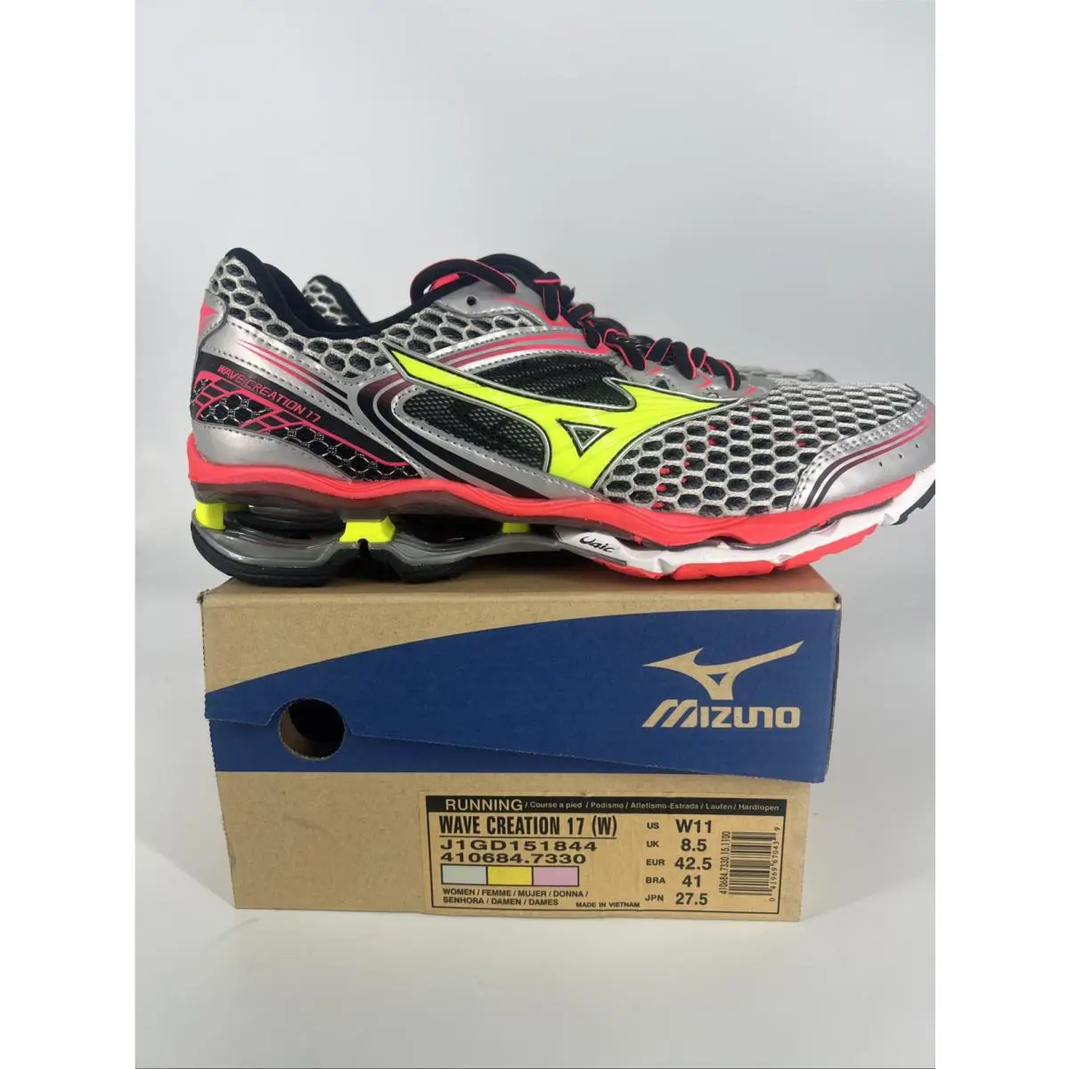 Mizuno Wave Creation 17-women’s Size11 Usa -men’s Size 9.5 Usa uk8.5 Eur42.5Bra41