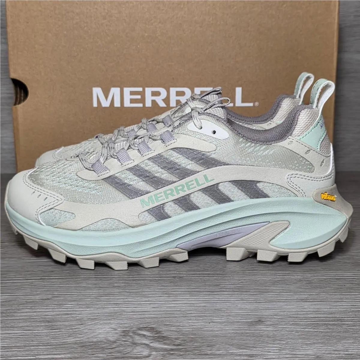 Merrell shoes - Merrell Moab Speed 2 - Moab Speed - J038520 - Pastel Green, Off-White 0