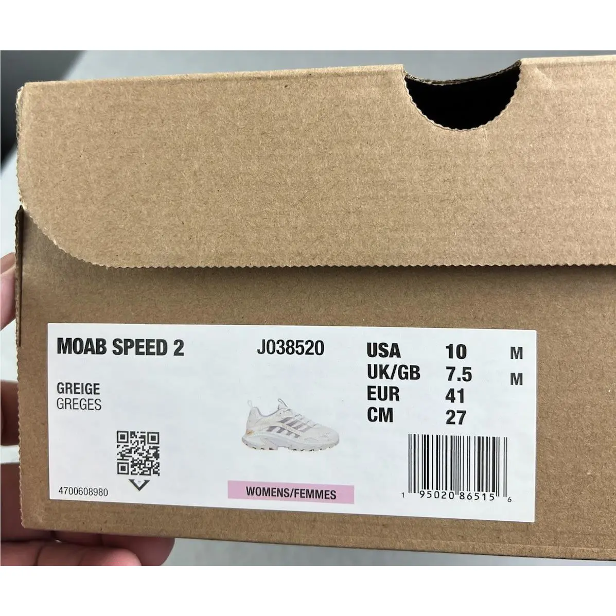 Merrell shoes Moab Speed - Greige 1