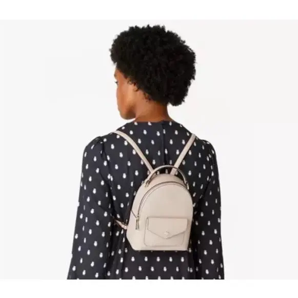 Kate Spade Schuyler Mini Warm Beige Saffiano Leather Backpack