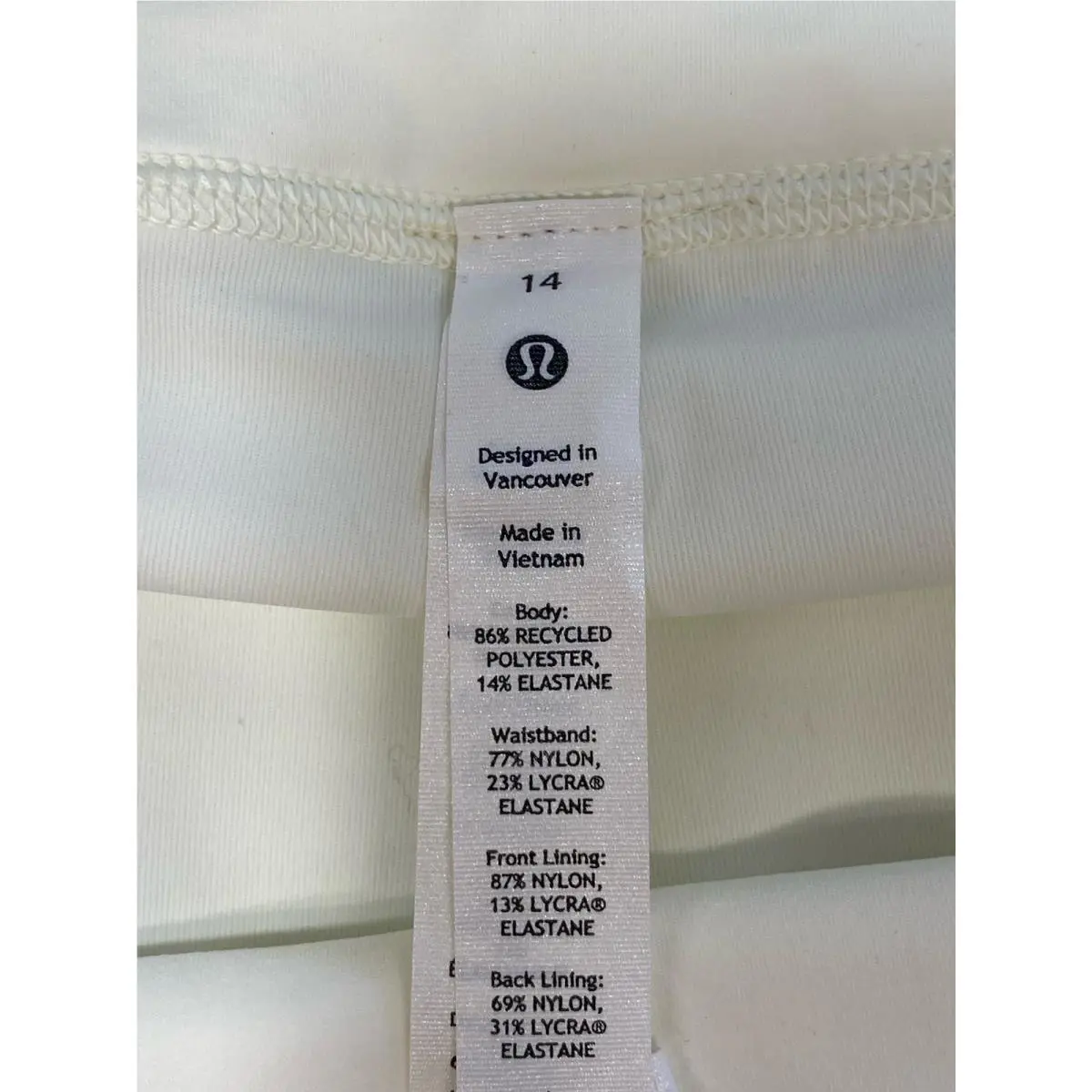 Lululemon clothing - Ivory 2