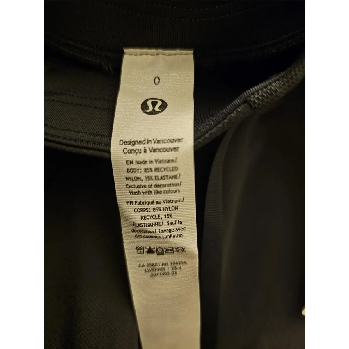 Lululemon clothing - Graphite Grey 8