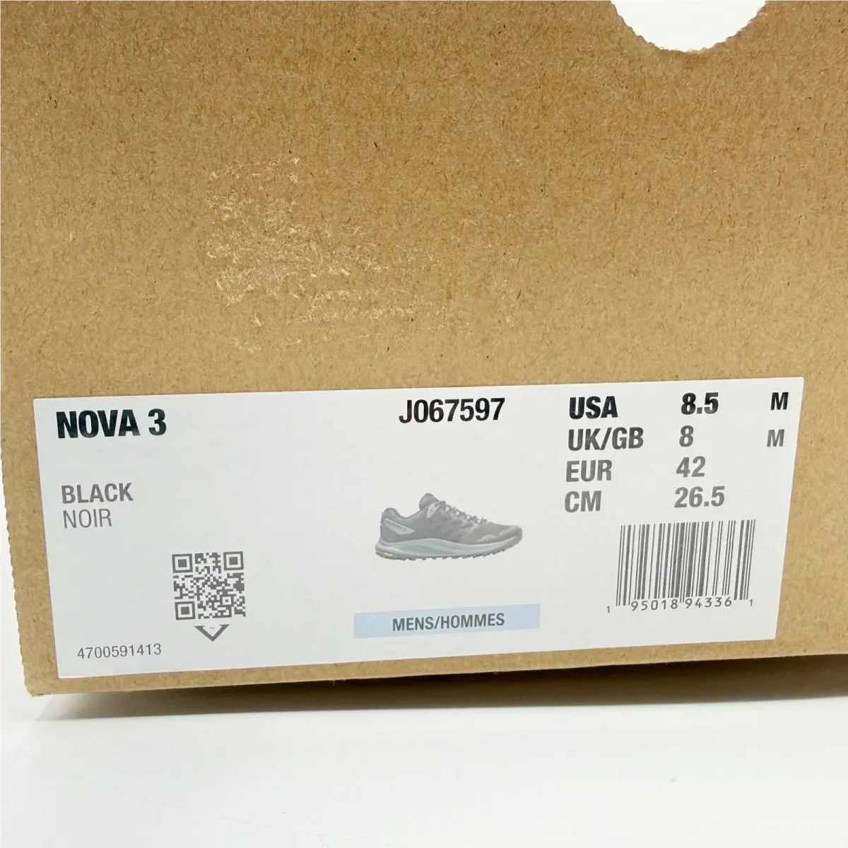 Merrell shoes - Nova 3 - Nova - J067597 - Black (UPC: 195018943361) 8