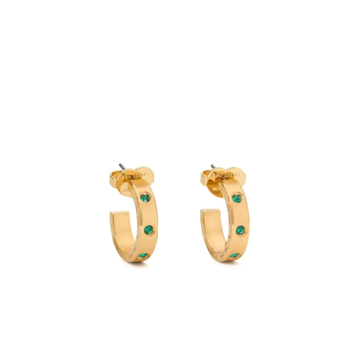 Kate Spade New York Set in Stone Huggies Emerald