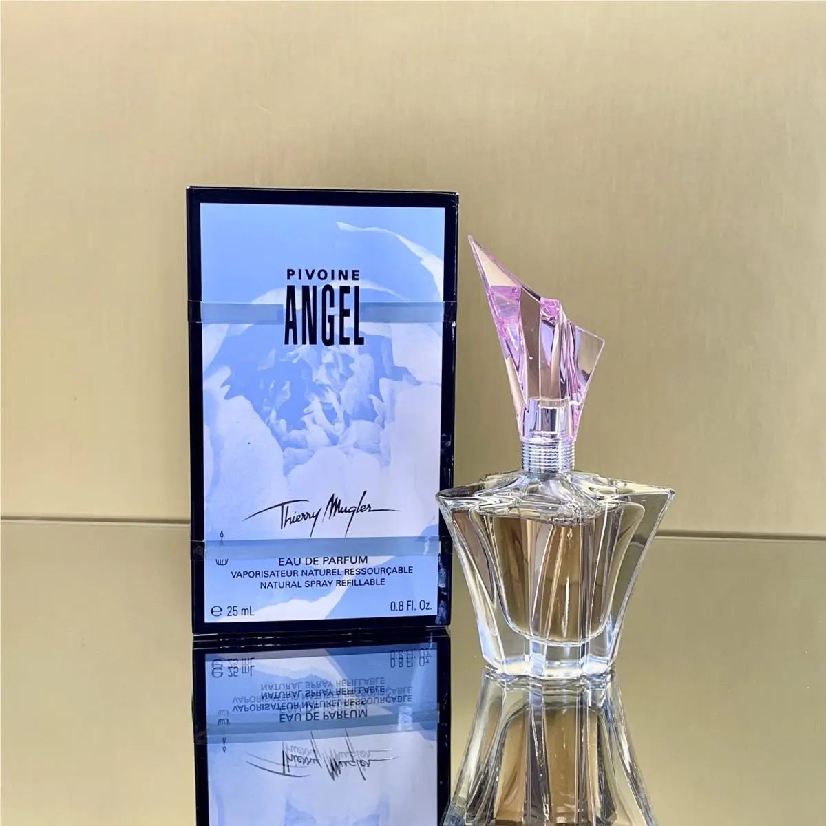 Angel Pivoine Peony by Thierry  0.8oz-25ml Eau De Parfum Spr Rare BU34 by Mugler