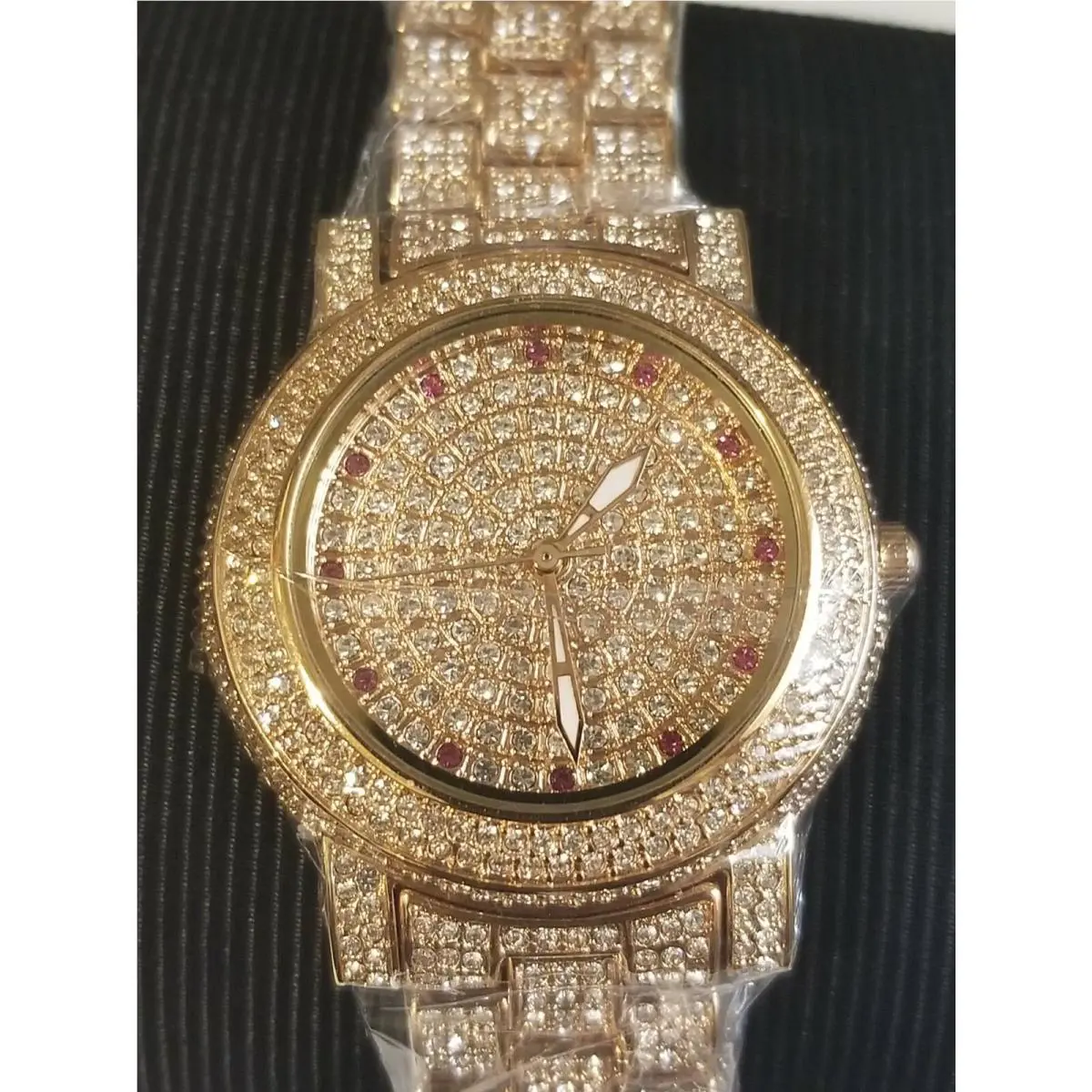 Bedazzled Adee Kaye Watch with 968 Pcs of Austrian Stone 3 Hand Dial AK2009LRG by Rotary