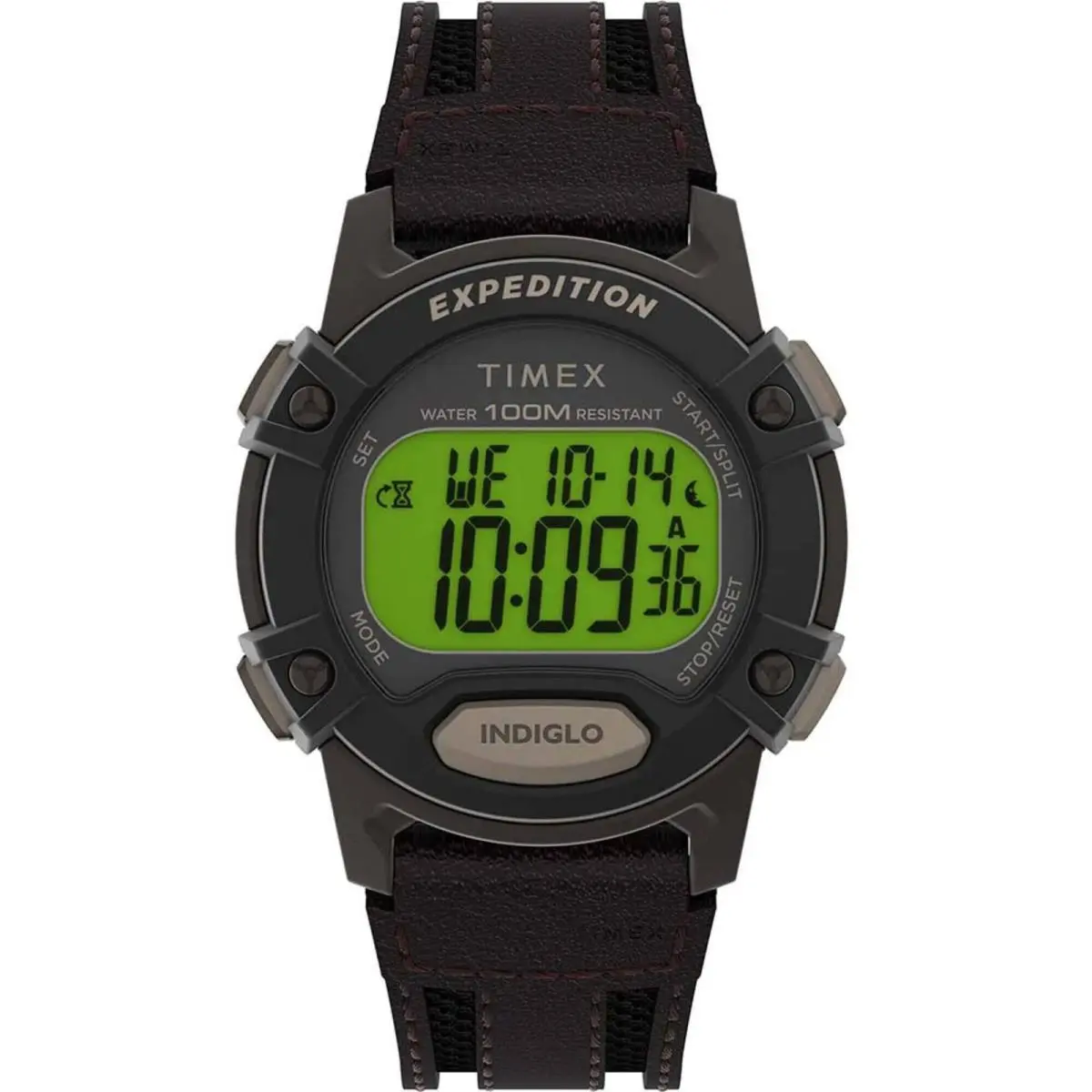 Timex Men`s Watch Expedition Digital Dial Grey Resin Case Black Strap TW4B24500