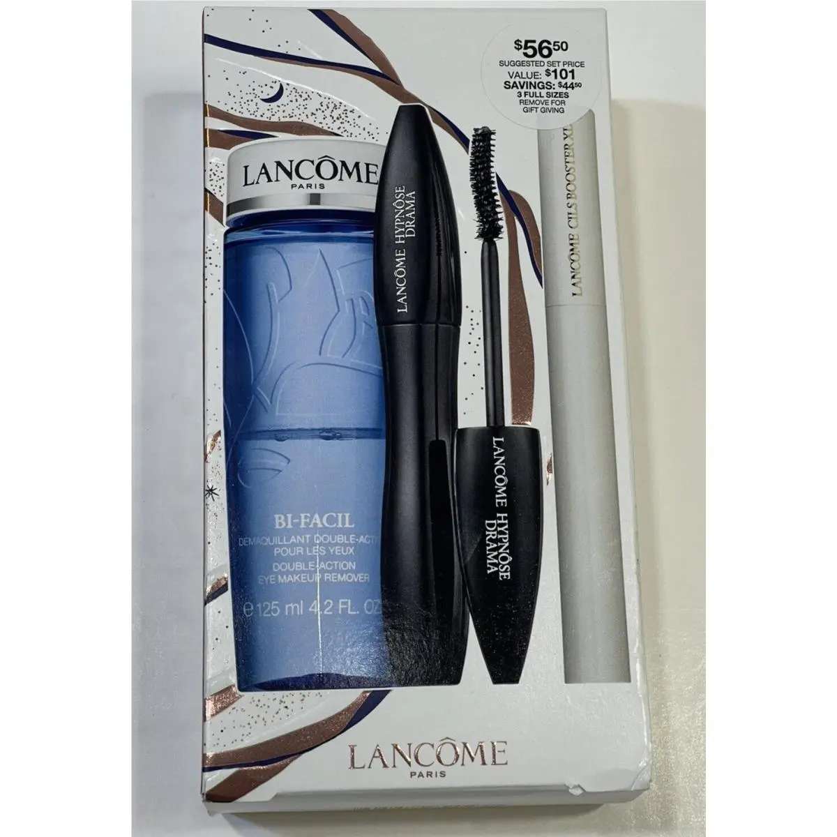 Lancôme Hypnôse Drama Bi-facil Eye Make-up Remover + Mascara + Cils Booster XL