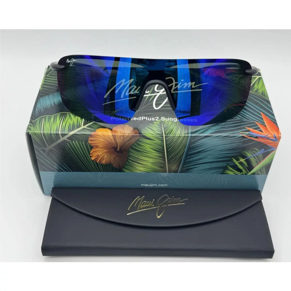 B680-02 Palulu - Matte Black Frame / Blue Hawaii Lens by Maui Jim