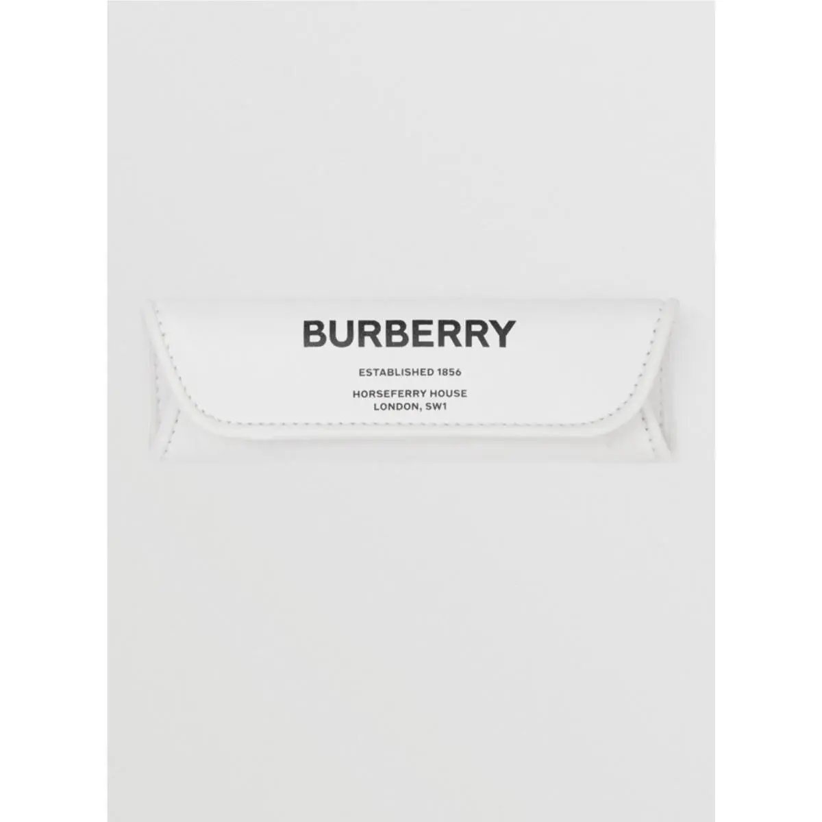 Burberry White Leather Lola Bag Protective Chain Wrap Shoulder Pad