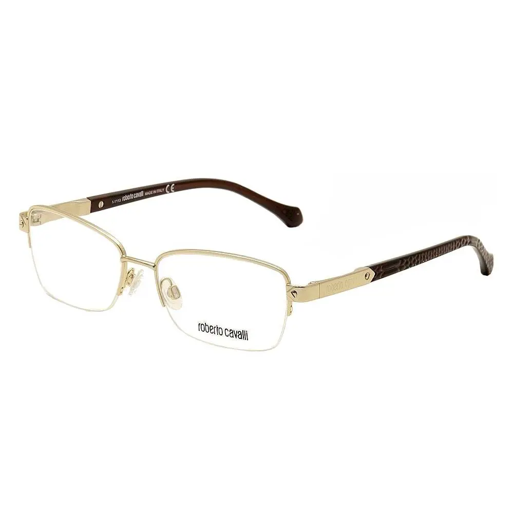 Eyeglasses La Digue RC0761 032 Gold/brown Optical Frame 52mm by Roberto Cavalli