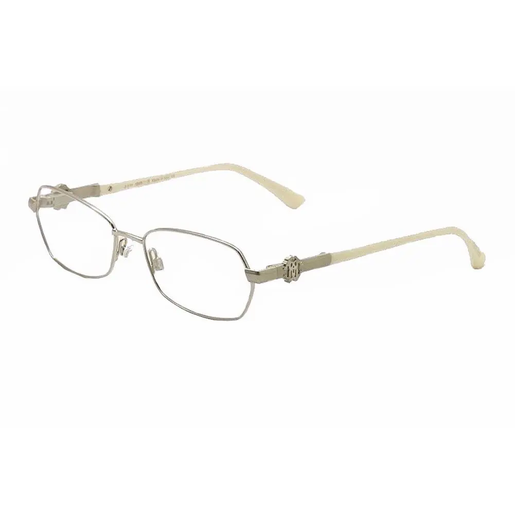 Roberto Cavalli Eyeglasses Rododendro 629 016 Silver Pearl Optical Frame 53mm - Frame: Silver