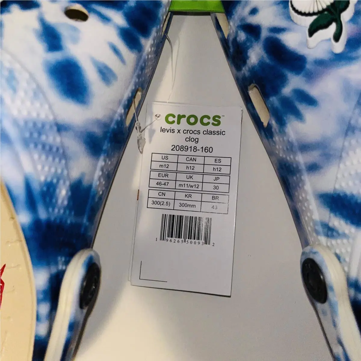 Crocs shoes - Levis x Crocs Classic Clog - 208918-160 - Blue (UPC: 196265500932) 7