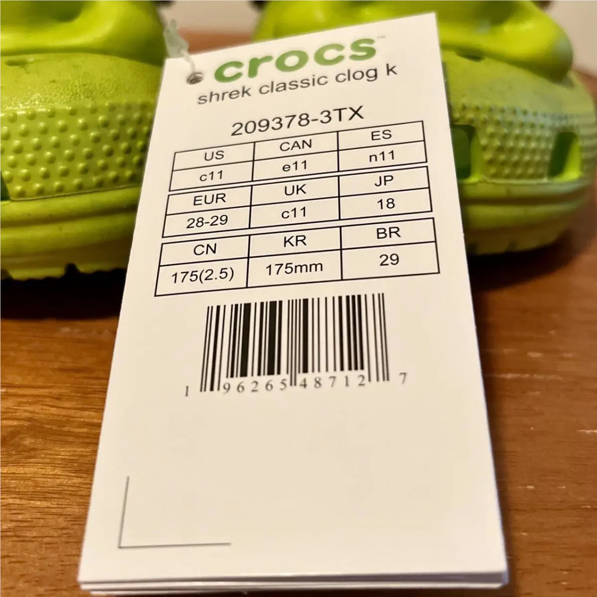 Crocs shoes - Crocs Shrek - Shrek - 209378-3TX - Green (UPC: 0196265487127) 9