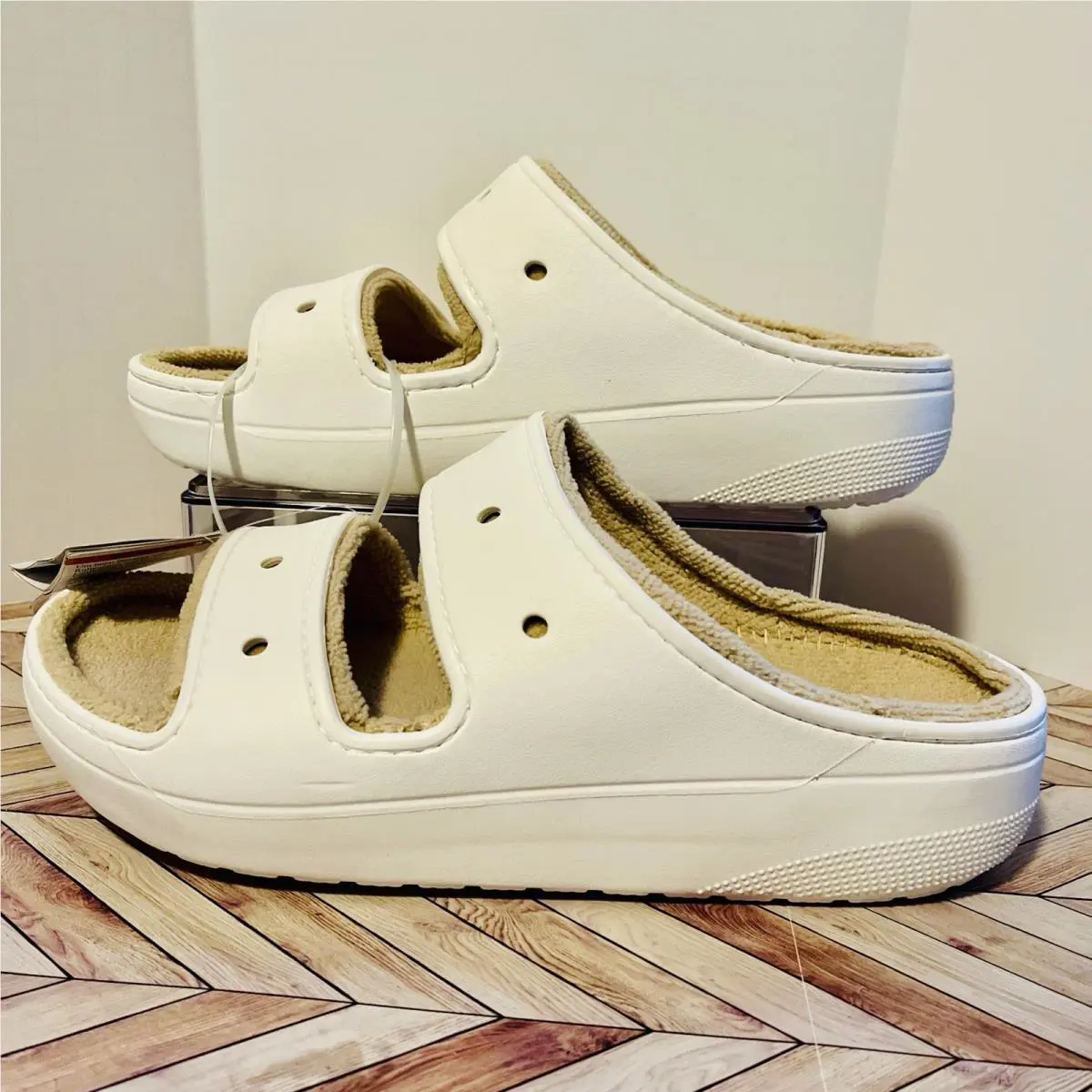 Crocs shoes - Crocs Cozzzy - Cozzzy - 208963-1MZ - White (UPC: 0196265568154) 0