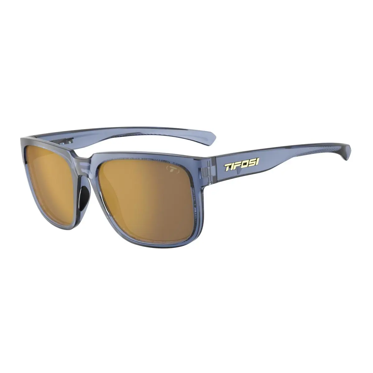 Lightweight Crystal Denim Sunglasses with Gold Mirror Lens 100 UV Protection by Tifosi