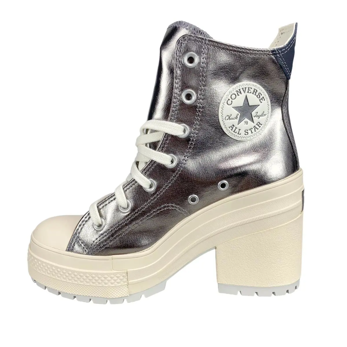 Converse shoes - Converse Chuck 70 De Luxe Heel Hi - A09896C - Silver 5