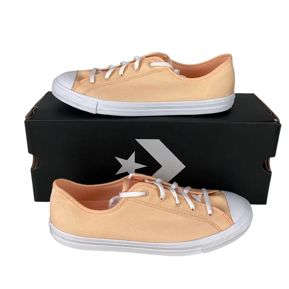 Converse All Star Chuck Taylor Dainty OX Sneakers Women Shoes Peach Size 10 - Peach - A03511F