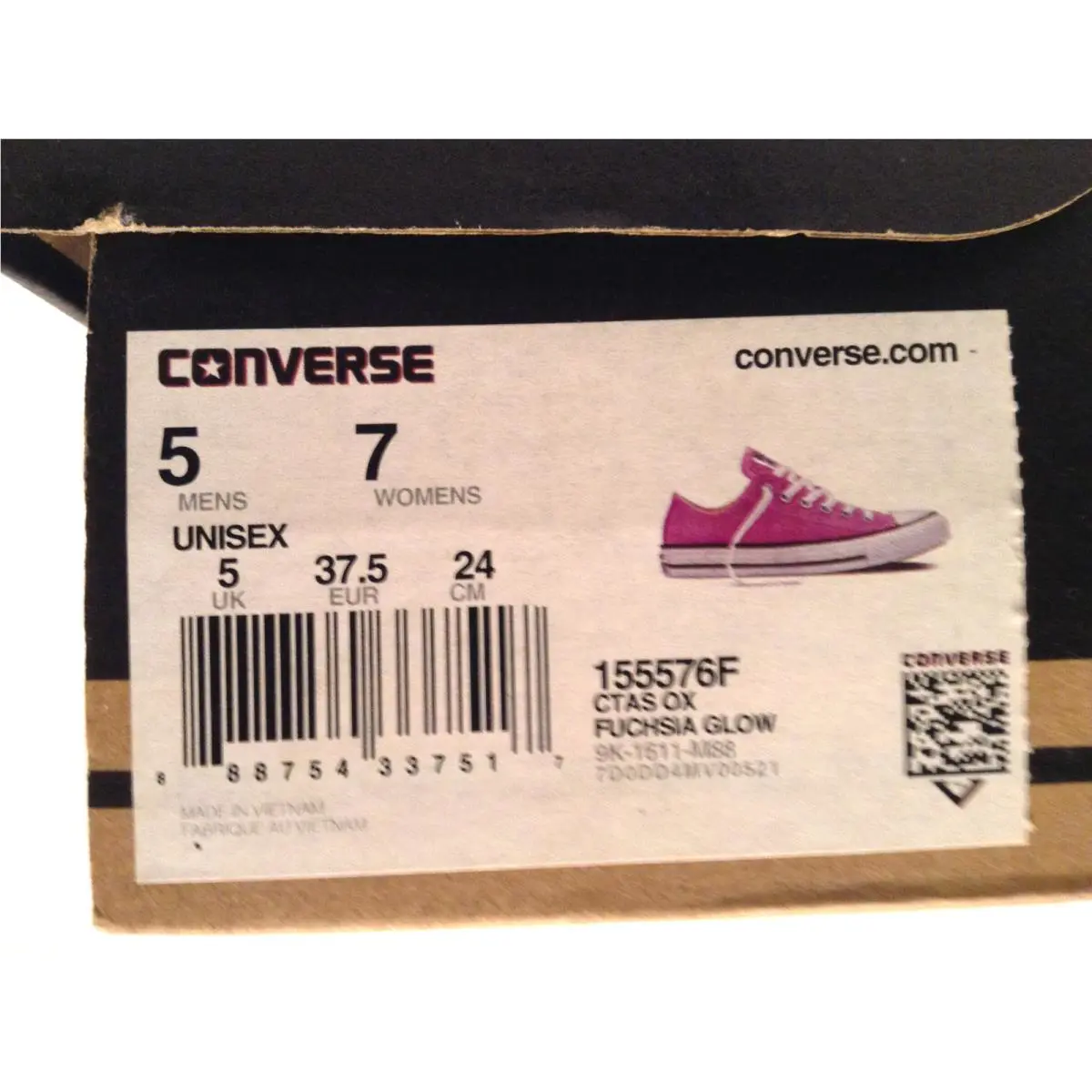 Converse shoes - Converse Chuck Taylor All Star OX - 155576F - Fuchsia Glow (UPC: 888754337517) 4