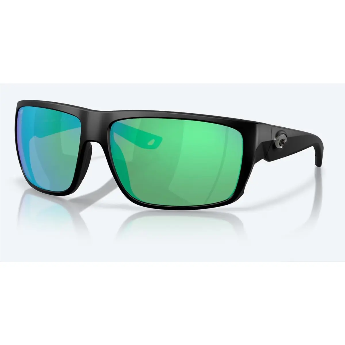 Costa Del Mar Fly Line Matte Black / Green Mirror Polarized Glass 580G