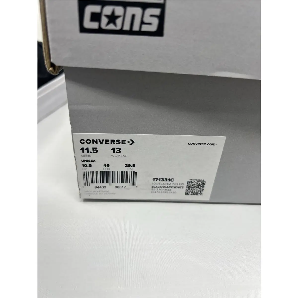 Converse shoes - Converse CONS Louie Lopez Pro - 171331C - Black 7