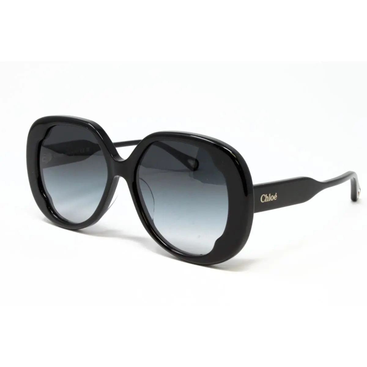 Chloe CH0195SK-001 Black 56mm Women`s Round Sunglasses