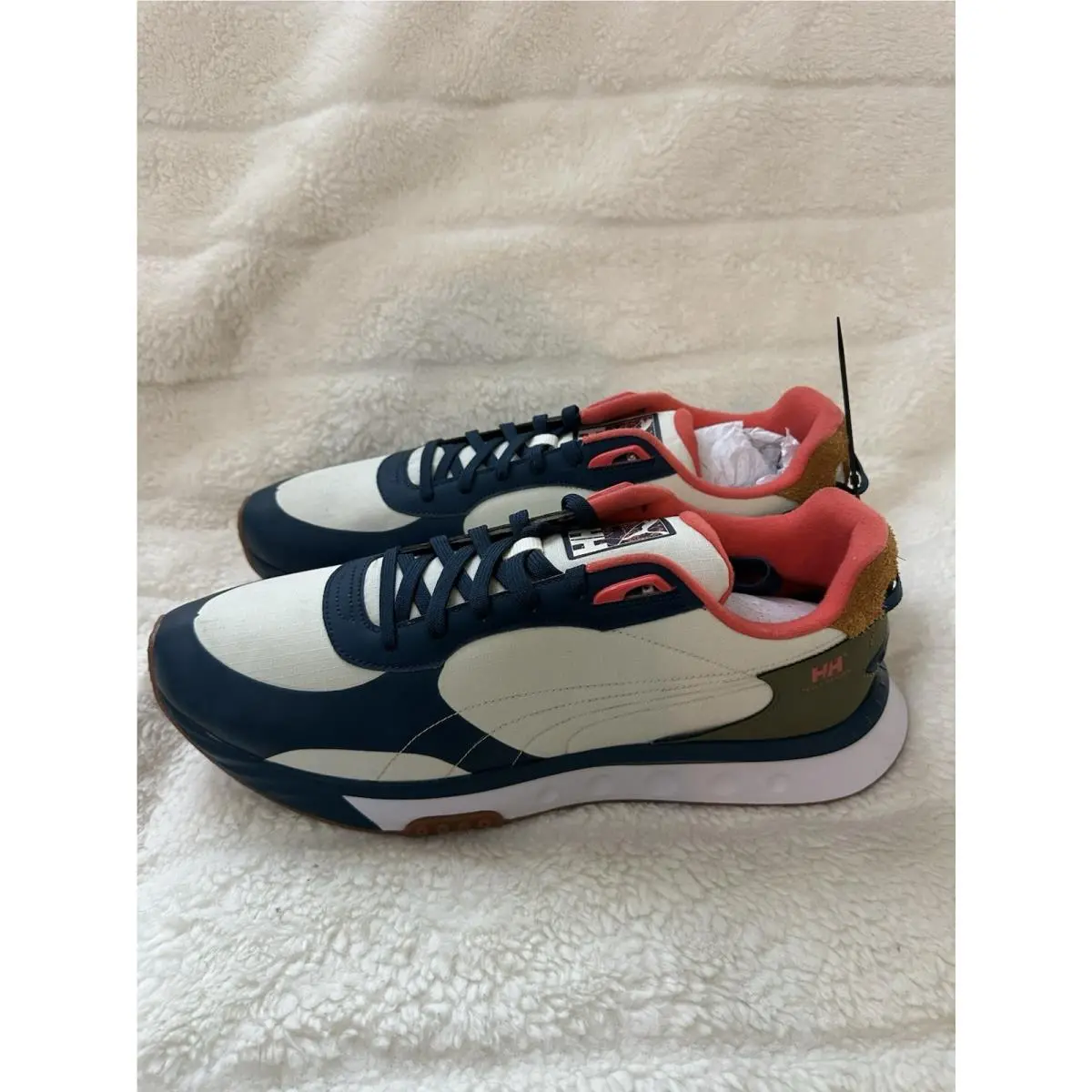 Puma Helly Hansen x Wild Rider Intense Blue White Style 382337-01 Men Sz 17 - White
