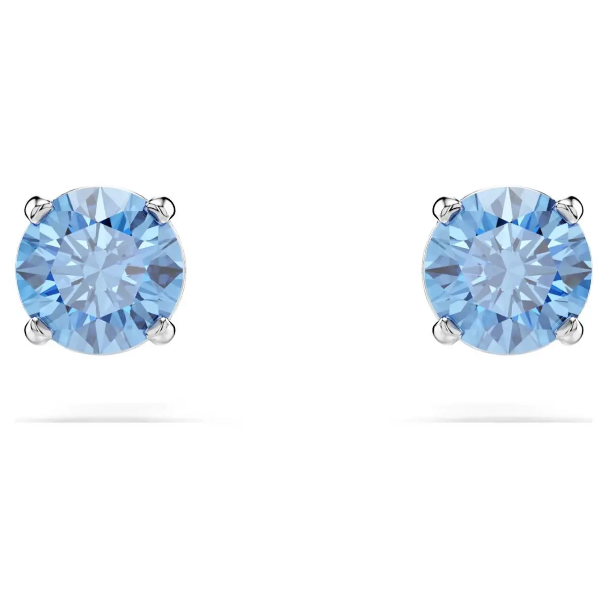 Swarovski Stilla Attract Stud Earrings Round Cut White Rhodium Plated 5734250