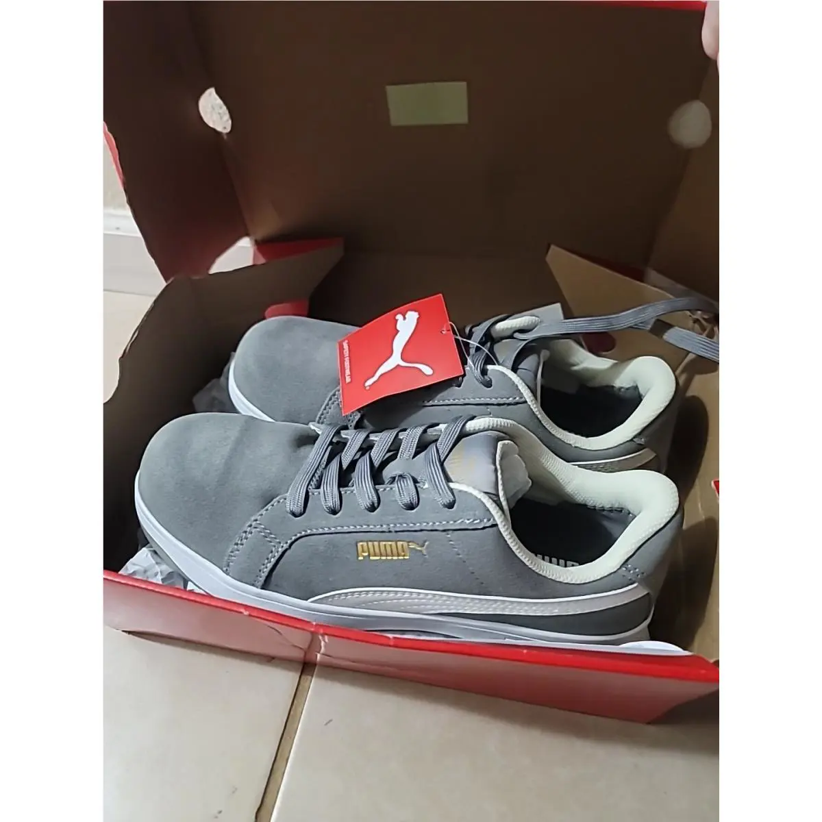 Puma shoes - PUMA Suede - Suede - Gray 3