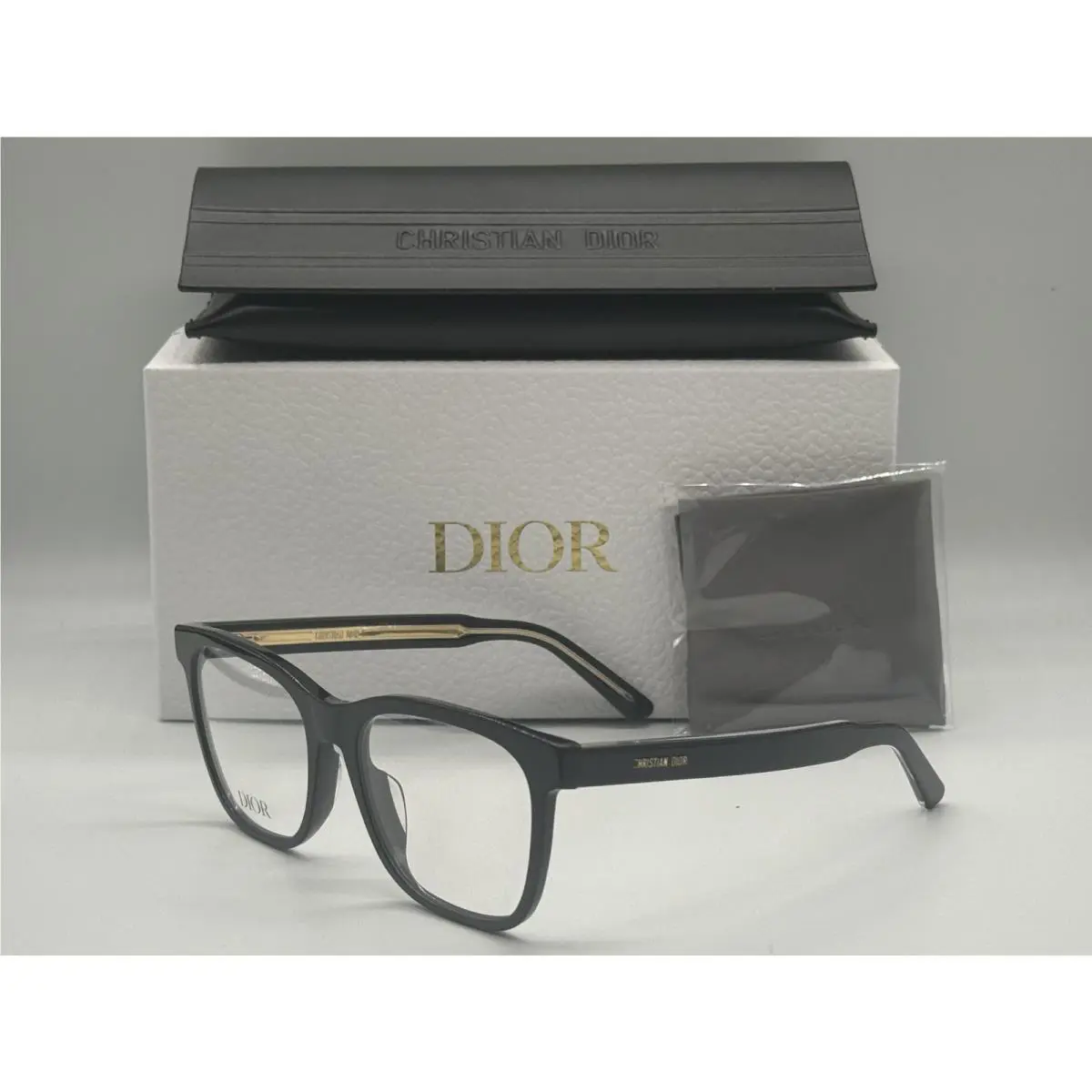 Christian spirito S4I 1000 Shiny Black Sunglasses 53-17 by Dior