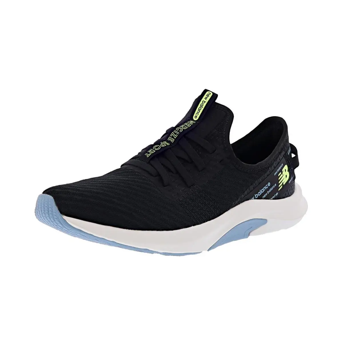 New Balance Women`s Dynasoft Nergize Sport v2 WNRGSDK2 Wide Width Cross Trainer - BLACK / STILLWATER / MINT FLASH